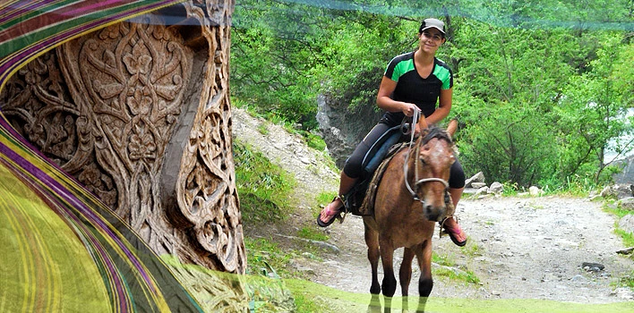 Équitation en montagne