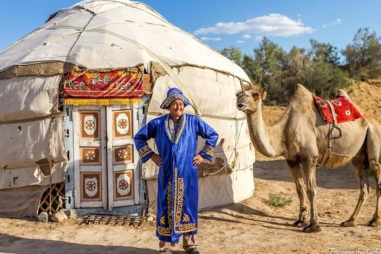 Campement de yourtes en Ouzbékistan