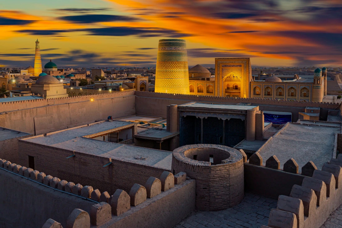 Vue de Khiva, Ouzbékistan