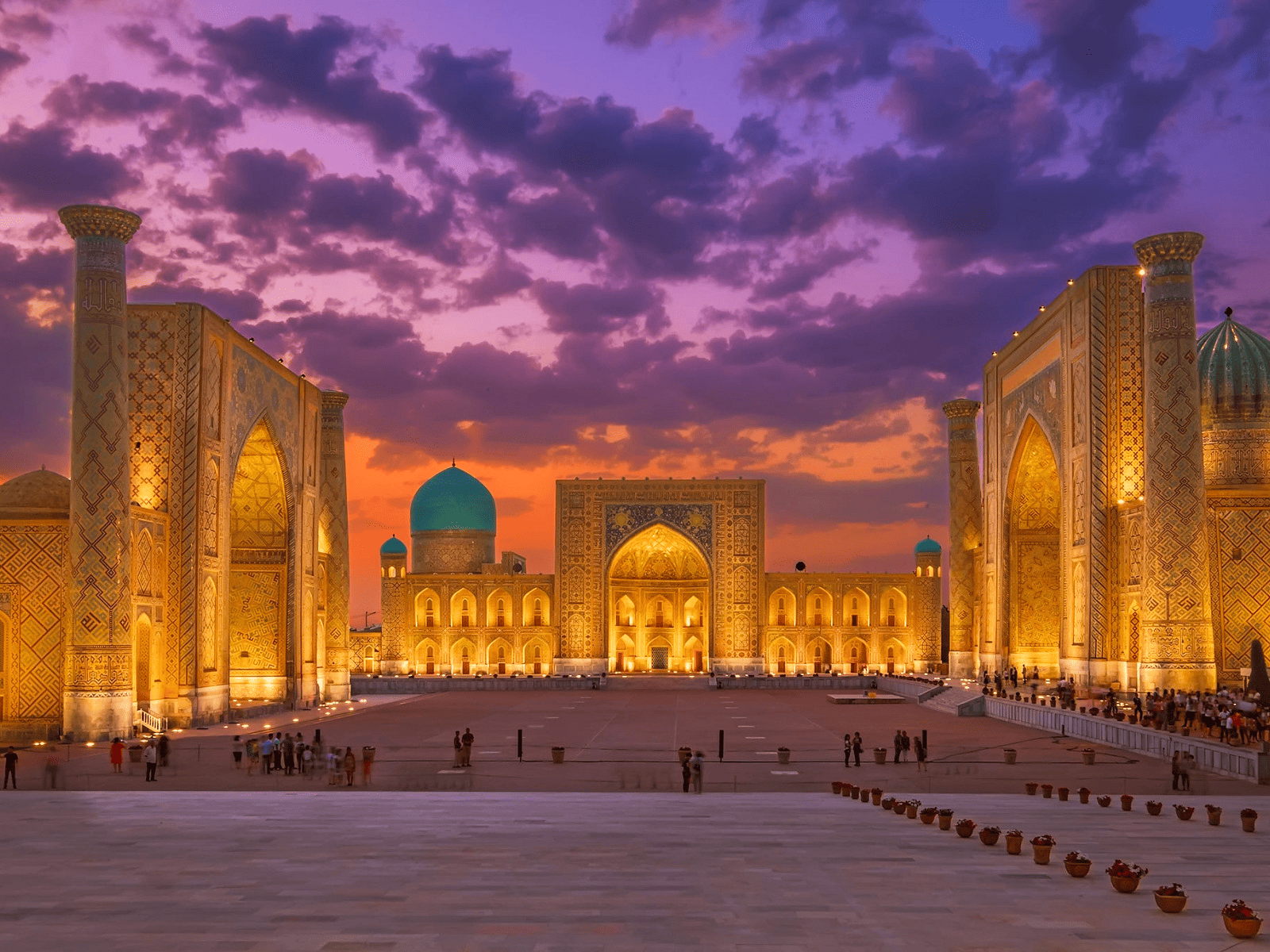Vue de Samarcande, Ouzbékistan